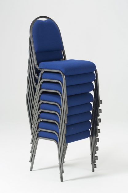 blue stackable chairs