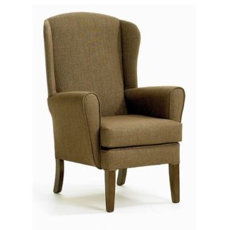 high back small armchair