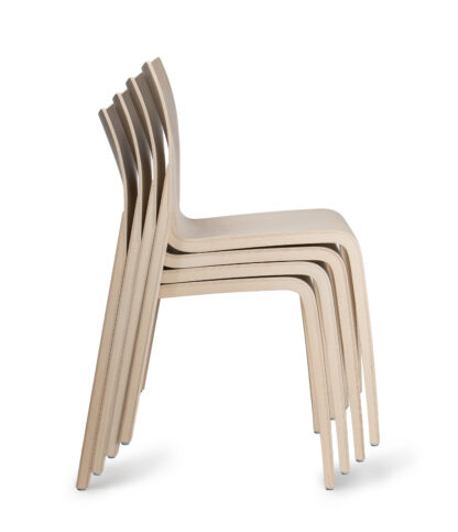 FLOW Lightweight Stacking Wooden Chair | All By Material | FLOW