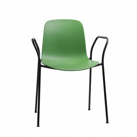 Contemporary POP! One Piece Stacking Chair | All By Material | FLU4A