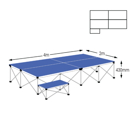 Gopak UltraLight Staging Choir Package 2 | Gopak Ultralight Staging Packages | GOPUSA