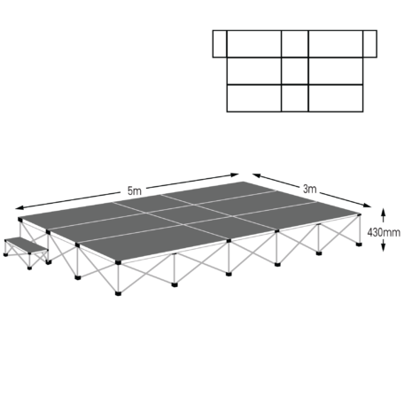 Gopak UltraLight Staging Choir Package 2 | Gopak Ultralight Staging Packages | GOPUSC