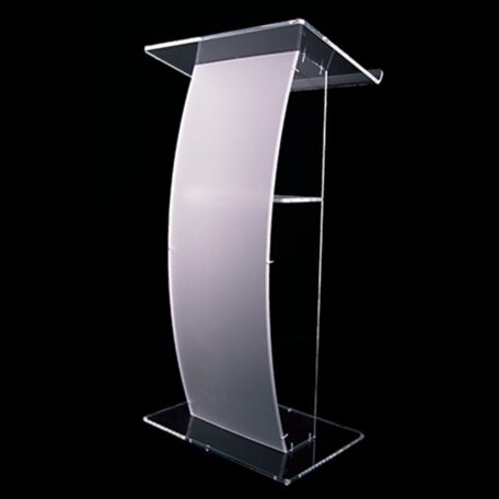 Modern Acrylic Perspex Lectern with Frosted Front Panel | All Tables & Lecterns | LA03