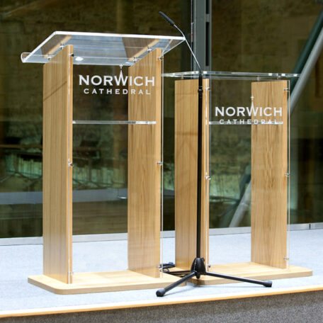 Modern Wood-Acrylic Lectern | All Tables & Lecterns | LAW1