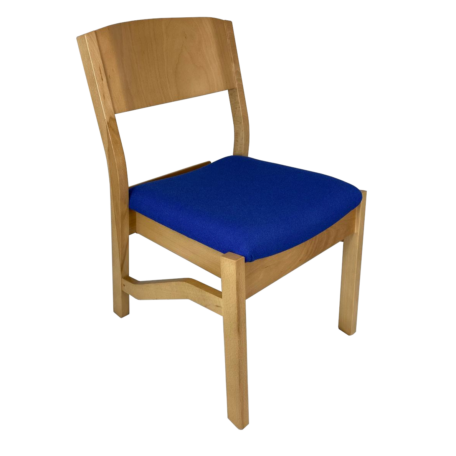 Belfast High Stacking Wooden Chair with Upholstered Seat | All By Material | LDH