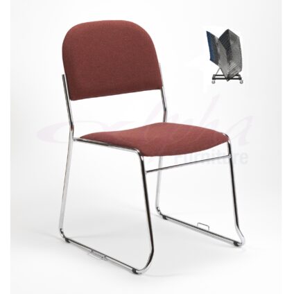 High Stacking Lightweight Upholstered Chair | Conference Seating | BR5