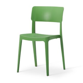 VIVO One-Piece Poly Side Chair | Café & Outdoor Chairs | VIVO-A