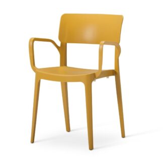 VIVO One-Piece Poly Side Chair | Café & Outdoor Chairs | VIVO-A